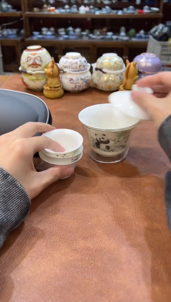 真的很便宜会开片的旅行茶具