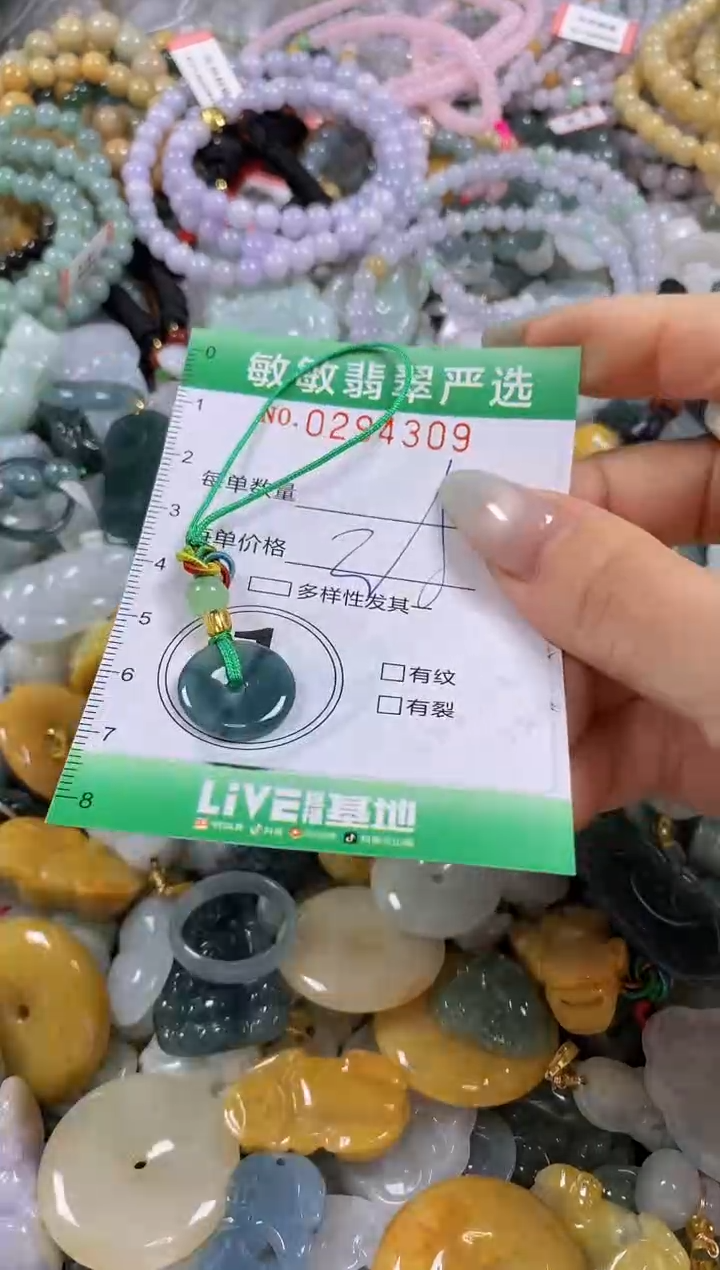 翡翠未镶嵌颈饰闪购0294309