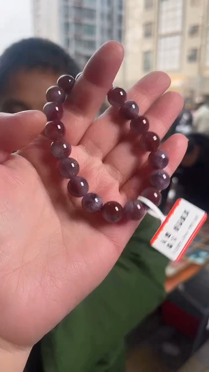 【闪购商品】水晶手链未镶嵌天然极光手串多样性发一10mm