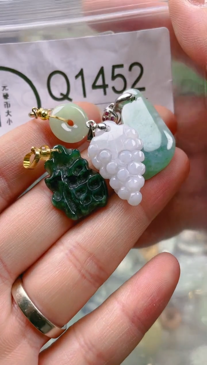 【闪购商品】翡翠颈饰未镶嵌/Q/翡翠A货一图一物