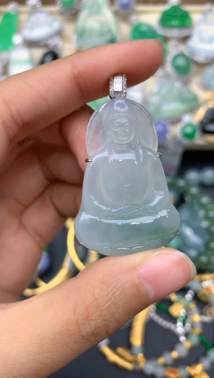 【闪购商品】翡翠颈饰18K金镶嵌297-中国好珍宝