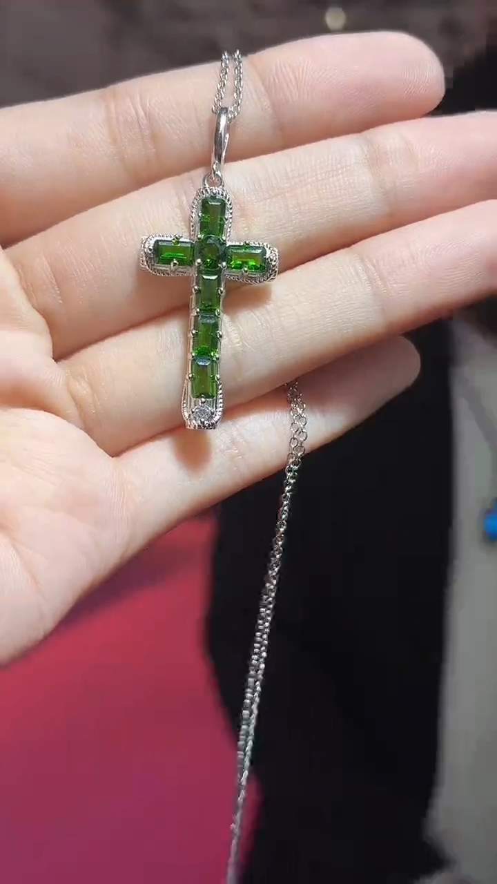 银S925镶嵌透辉石其他（扎德严选）