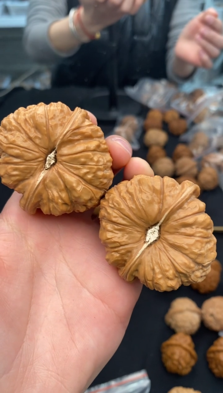 【闪购商品】文玩核桃把件南瓜墩47-u329