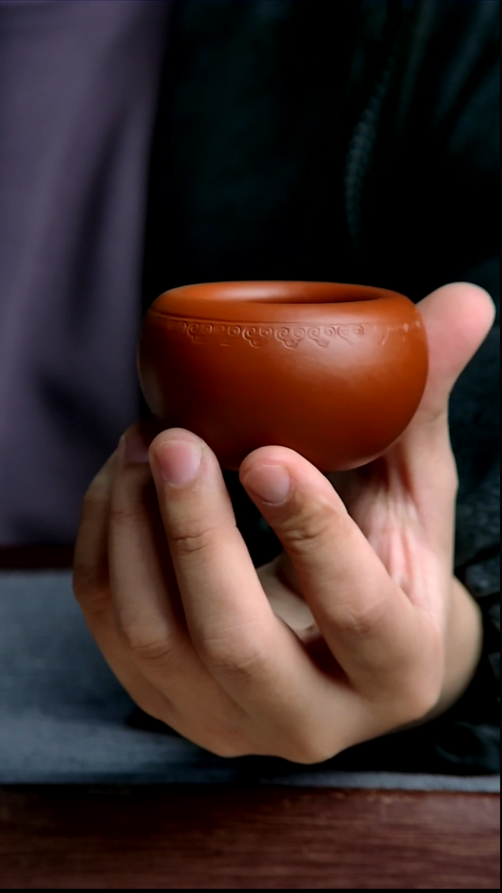 紫砂花盆4*3.5内径紫砂花盆