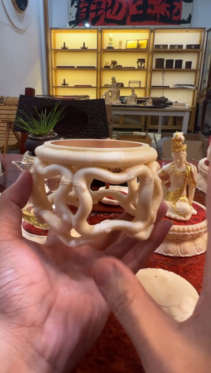 东非黑黄檀（紫光檀）镂空大竹节