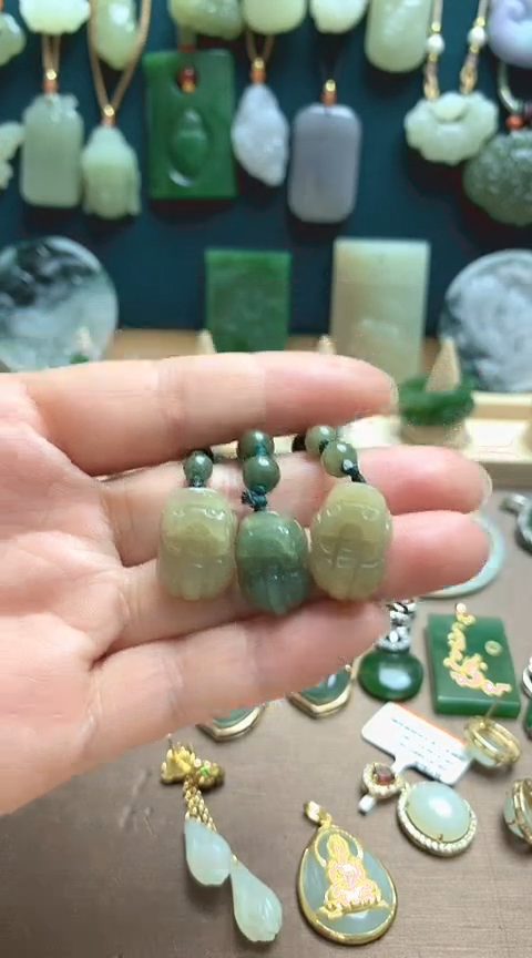 【闪购商品】翡翠颈饰未镶嵌翡翠貔貅手机链发一件多样性