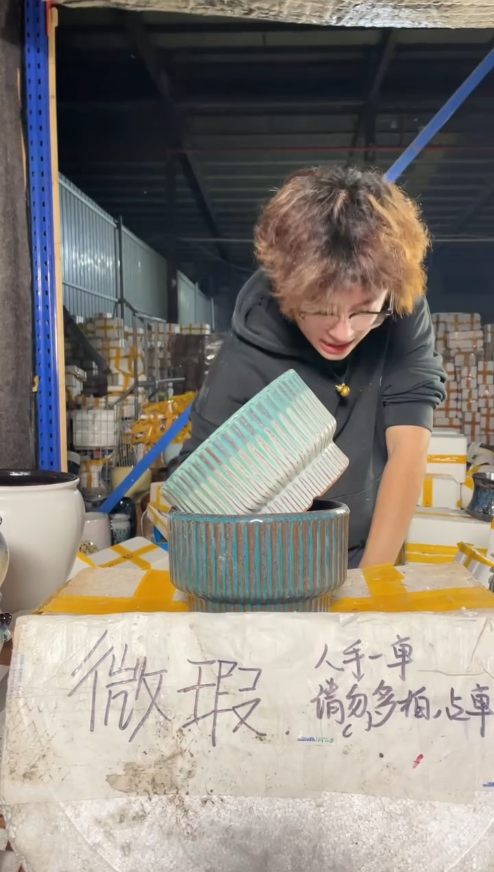 紫砂花盆宜兴紫砂粗陶花盆18-12