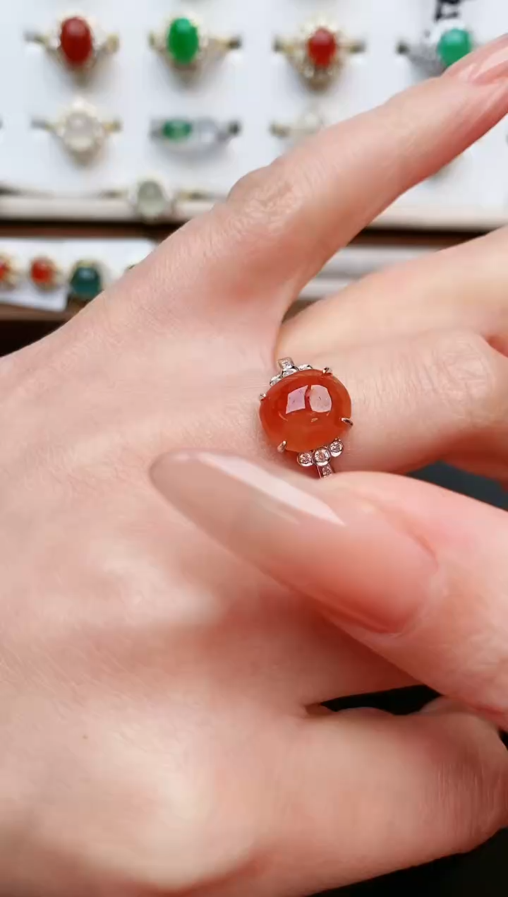 【闪购商品】翡翠戒指银S925镶嵌....