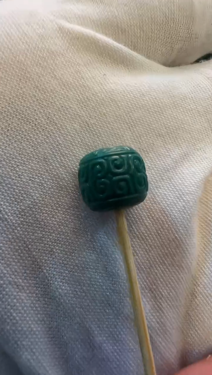 未镶嵌绿松石回纹珠回纹珠