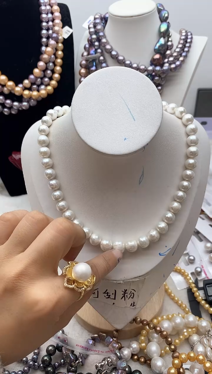 【闪购商品】淡水珍珠颈饰钛钢144