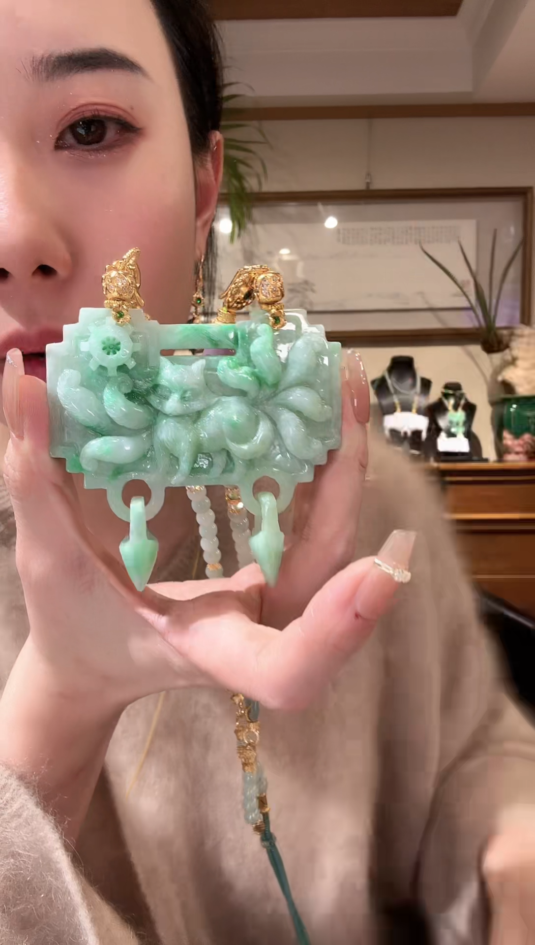 【闪购商品】翡翠颈饰未镶嵌国风