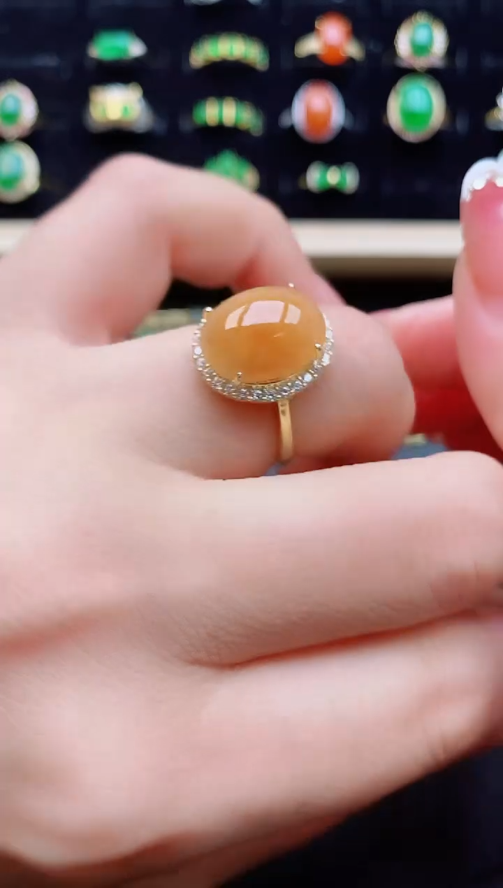 【闪购商品】翡翠戒指银S925镶嵌12121