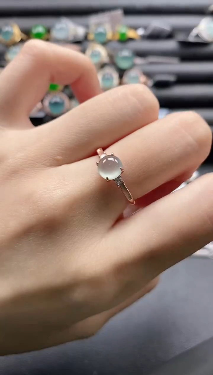 【闪购商品】翡翠戒指银S925镶嵌11111