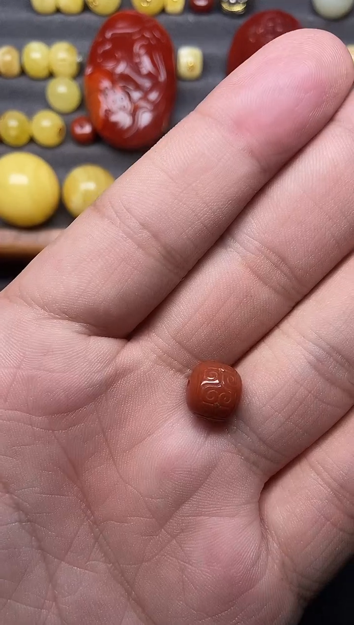 未镶嵌南红玛瑙珠宝奇石10mm