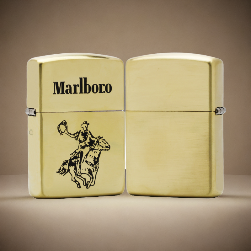 ZIPPO/之宝打火机 黄铜盔甲【万宝路小套索】原装正品煤油机DYJ1