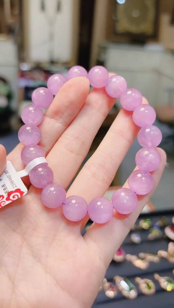 【闪购商品】锂辉石手串未镶嵌紫锂辉手串10.8