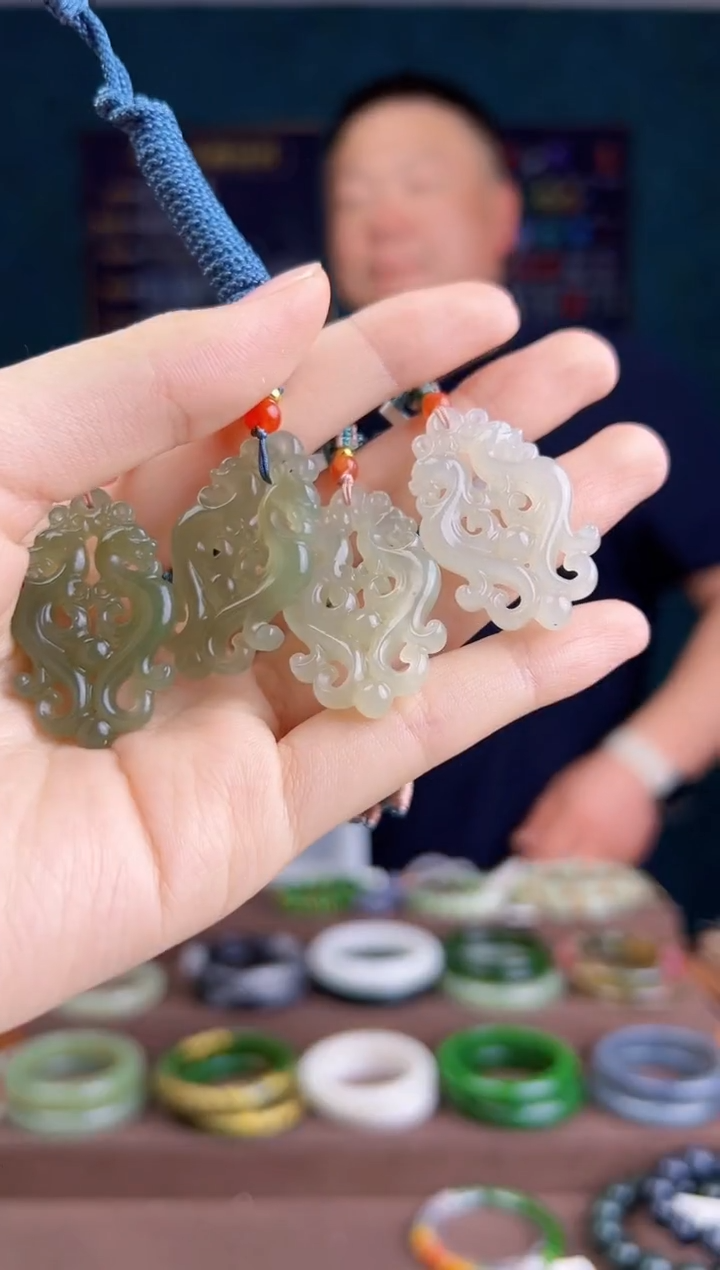 和田玉未镶嵌颈饰多样性发货 拍一单发一个