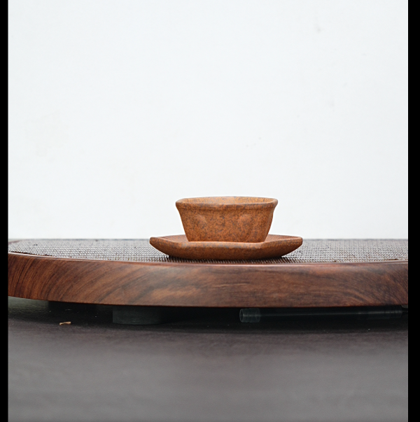 宜兴原矿高端紫砂茶玩茶宠--一杯一碟