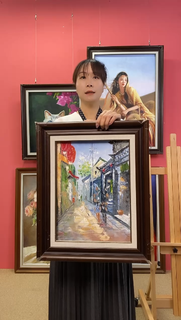 油画知**乐   尺寸30*40画芯（不含框）