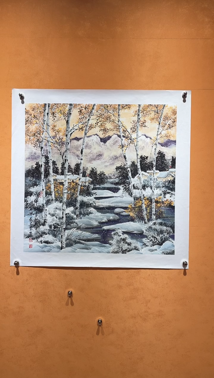 国画刘金玉教授亲笔手绘