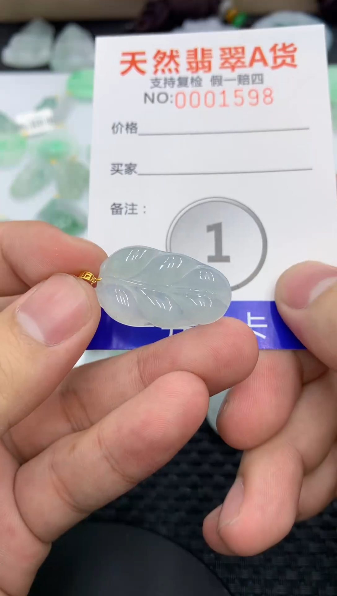 【闪购商品】翡翠颈饰18K金镶嵌11111111111