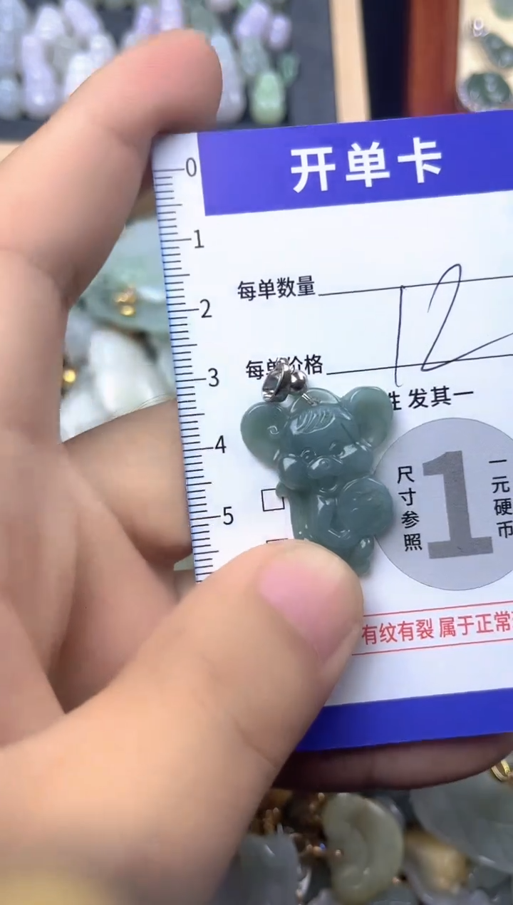 颈饰未镶嵌翡翠天然A货翡翠