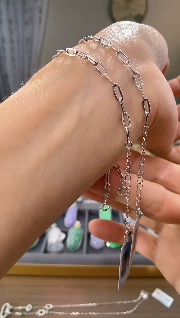 翡翠未镶嵌吊坠(不含链)手链一条 多样性发一