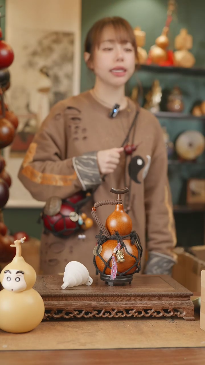 【闪购商品】107号精品天然大漆工艺防渗内胆酒葫芦~