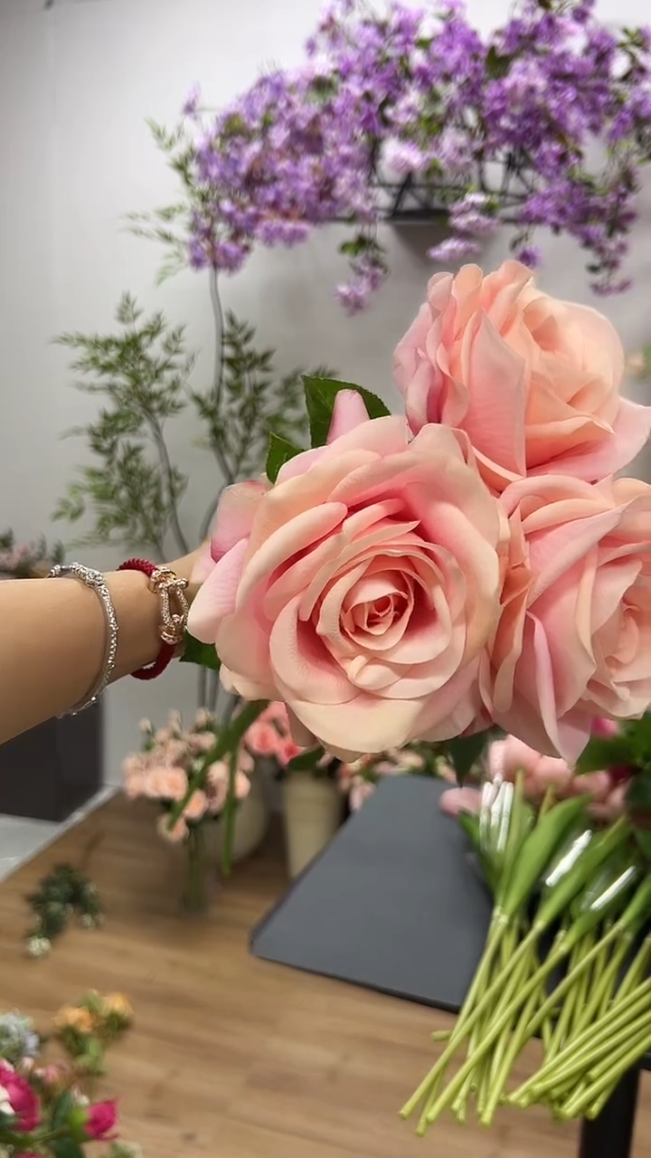 3枝粉色手感保湿海洋之歌