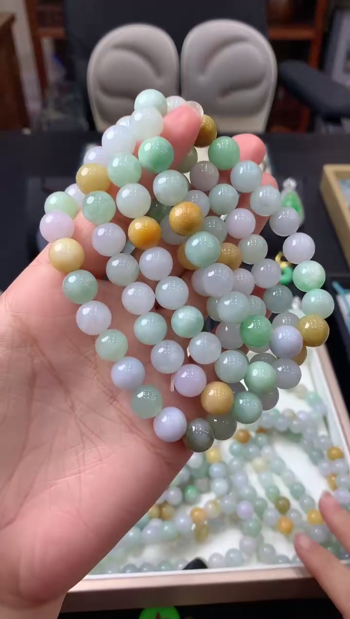 【闪购商品】翡翠手串未镶嵌手串（多样性发其一）