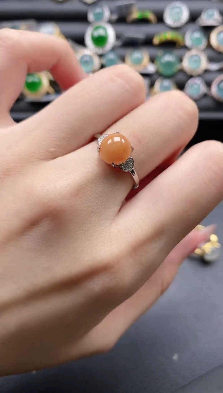 【闪购商品】翡翠戒指银S925镶嵌1111
