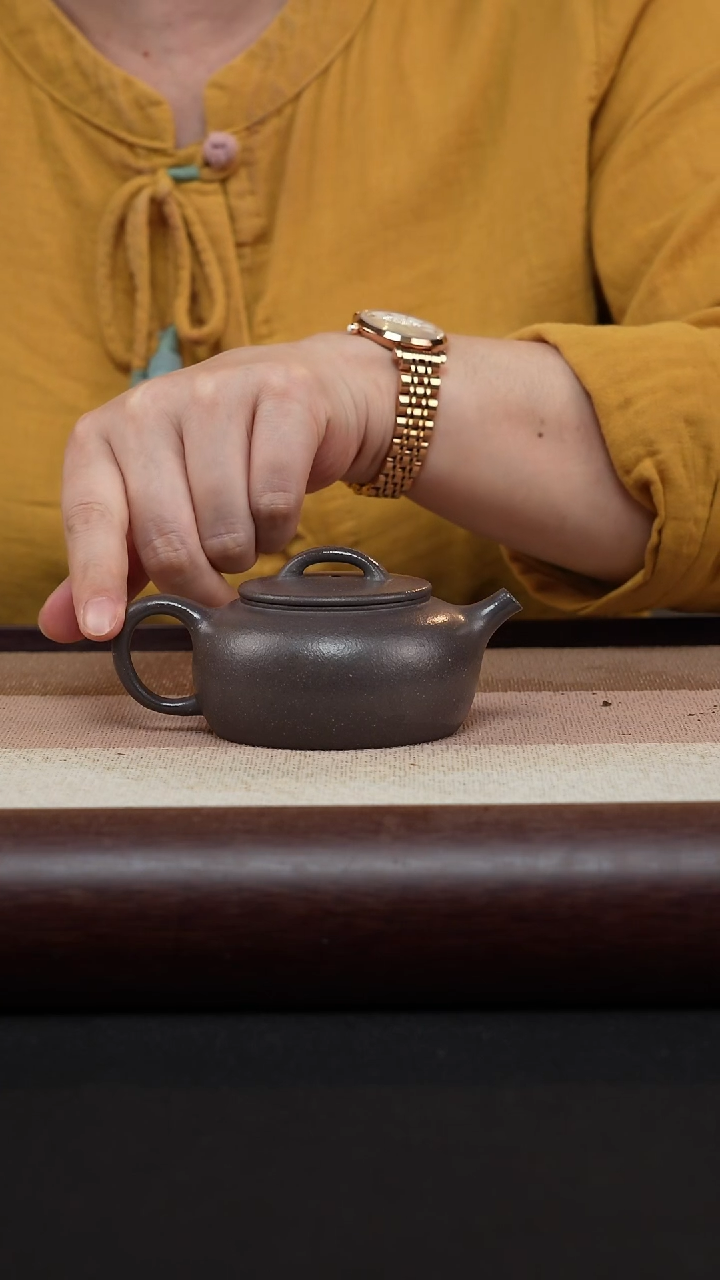 【闪购商品】紫砂茶壶天青泥-大彬诗意MH-1846