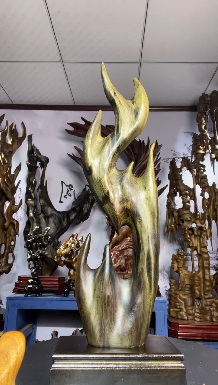 金丝楠木头款G*金丝楠木工艺品摆件