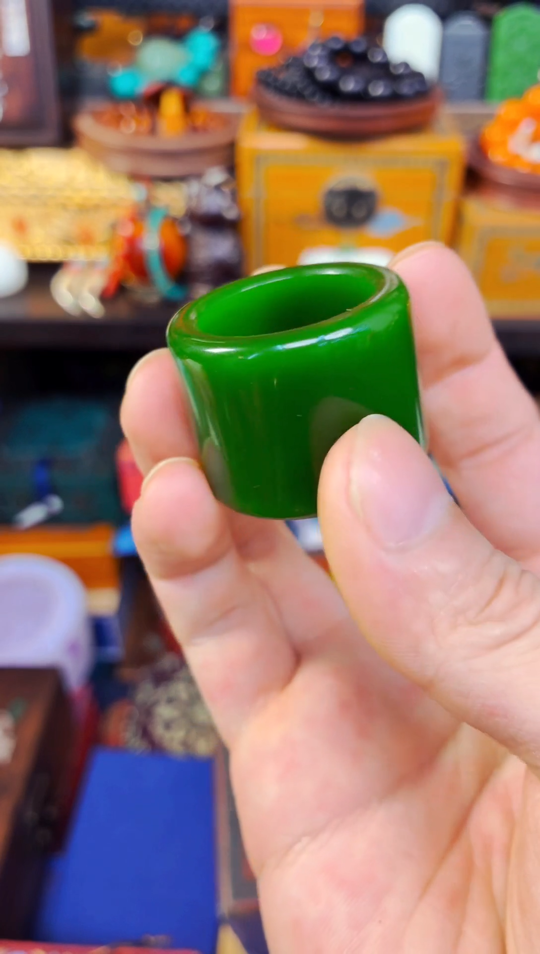 和田玉戒指未镶嵌精品精品  独具韵味