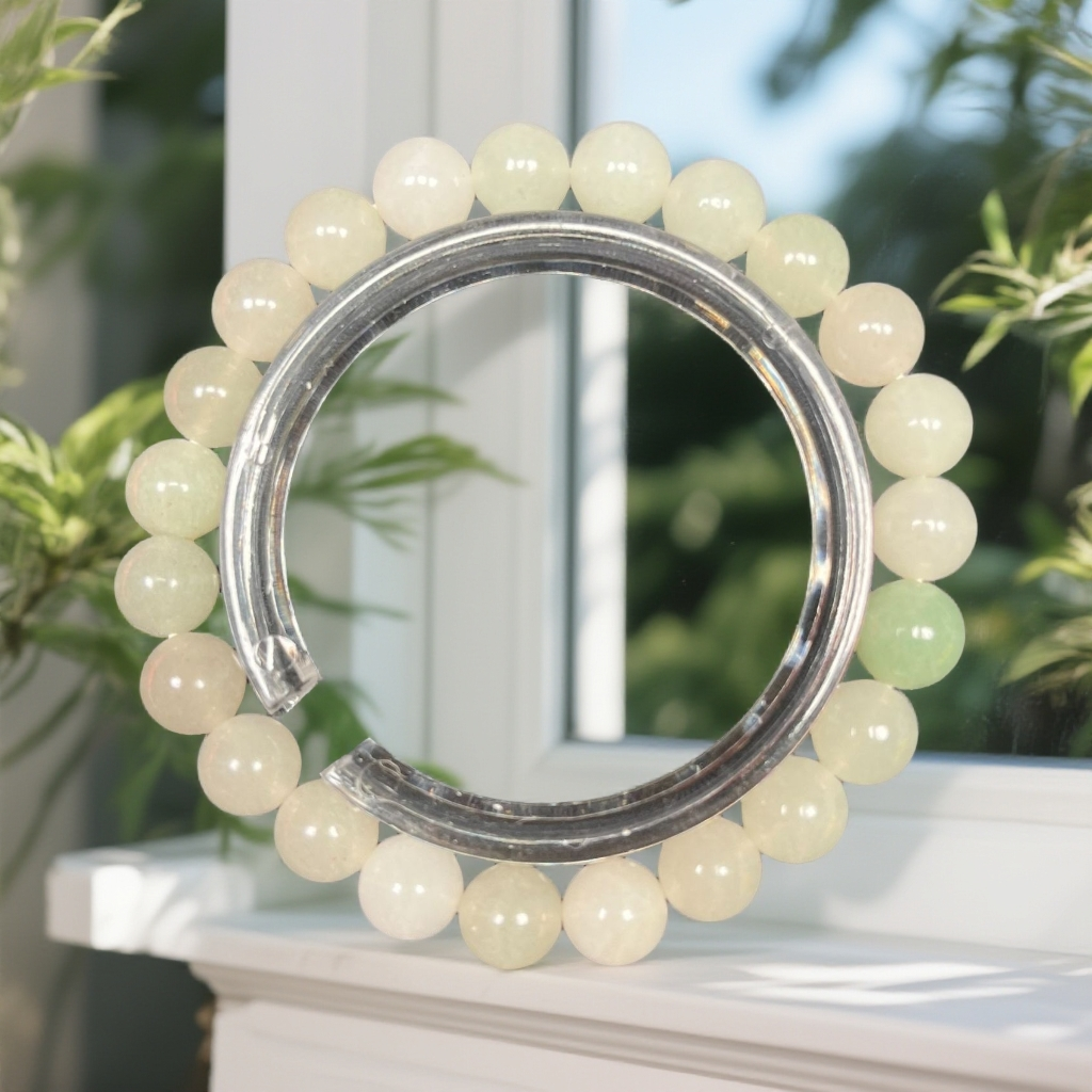 佘太翠素圈手串--无盒--628