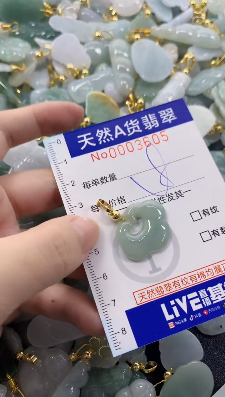 颈饰未镶嵌翡翠天然A货翡翠