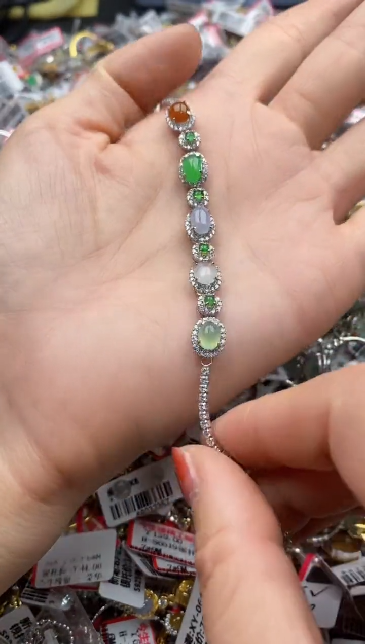 【闪购商品】翡翠戒指银S925镶嵌3333---9