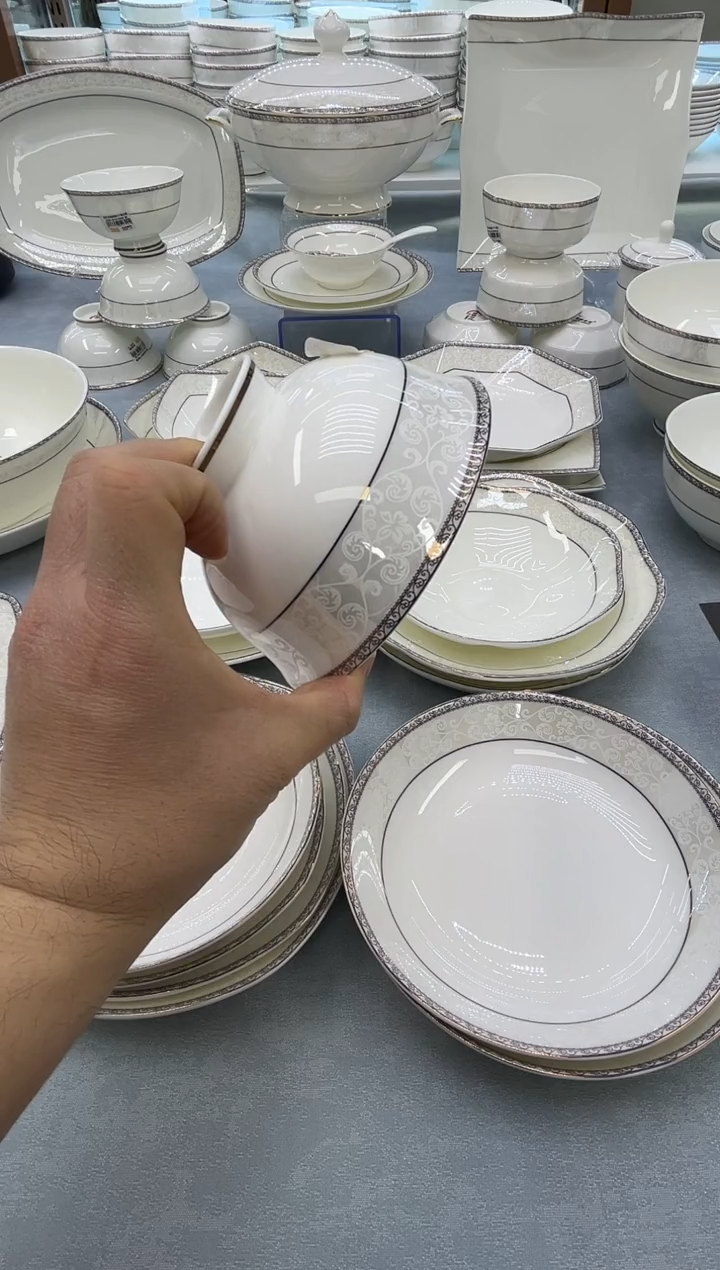 骨瓷玲珑5高10个 