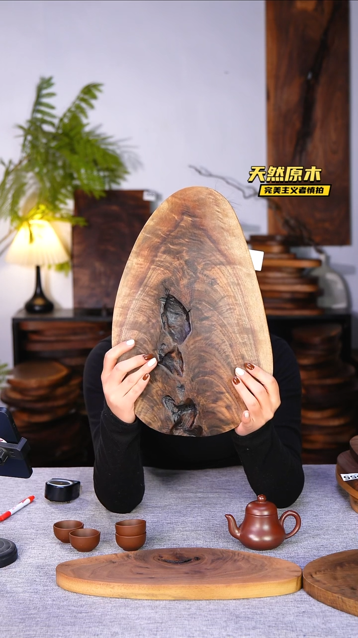 木北美黑胡桃原木.干裂疤结不属于商品质量问题完美主义者慎拍