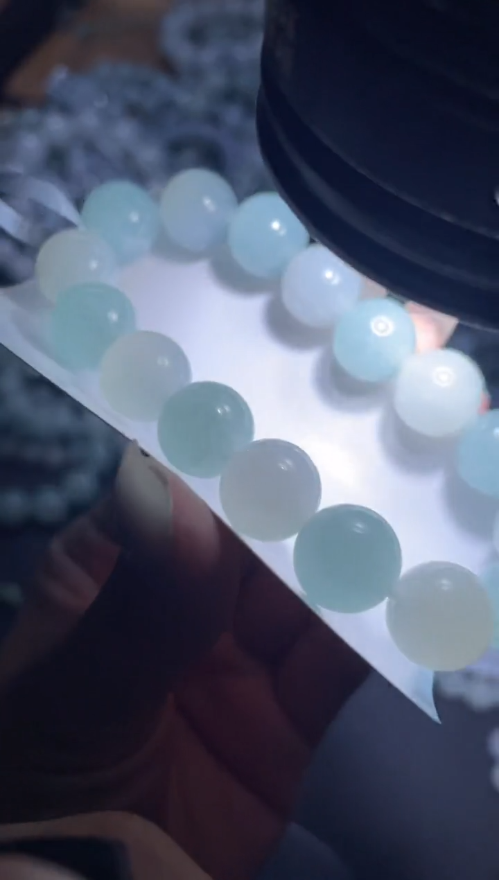 【闪购商品】定制翡翠未镶嵌天然缅甸A货翡翠手串33