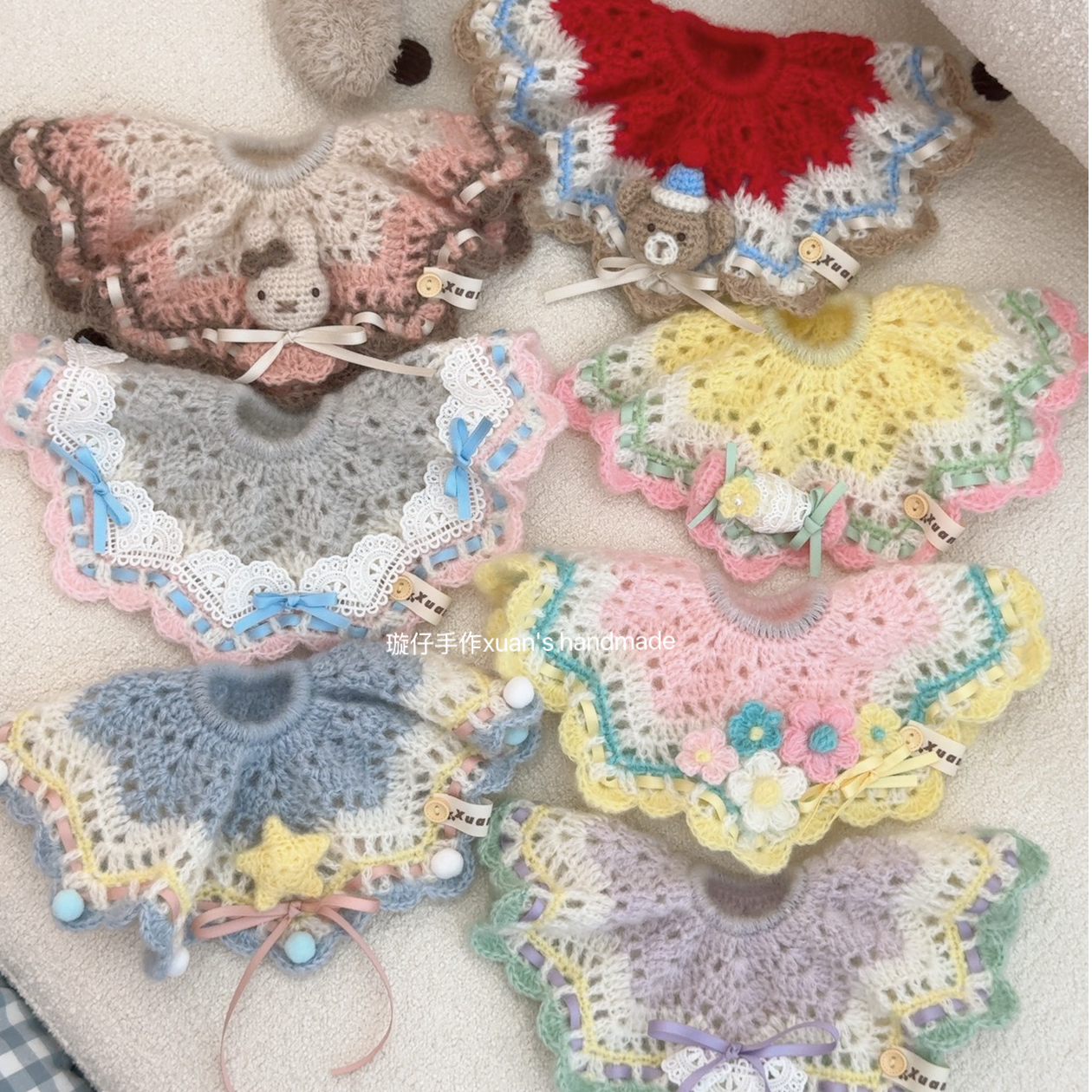 璇仔手作 原创治愈系发圈系列钩针编织手工diy材料包礼物毛线