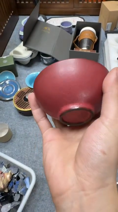 摆件陶茶具茶具茶具透气莲花杯