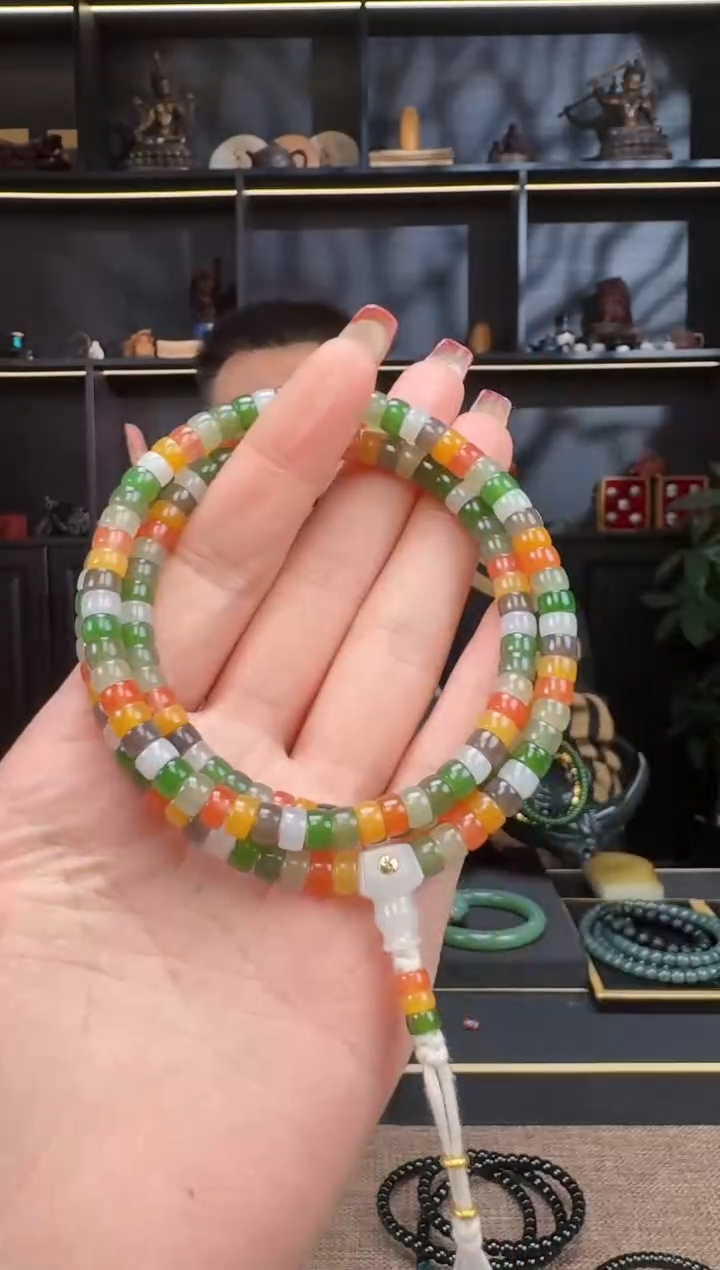 【闪购商品】和田玉1未镶嵌6mm多巴胺项链