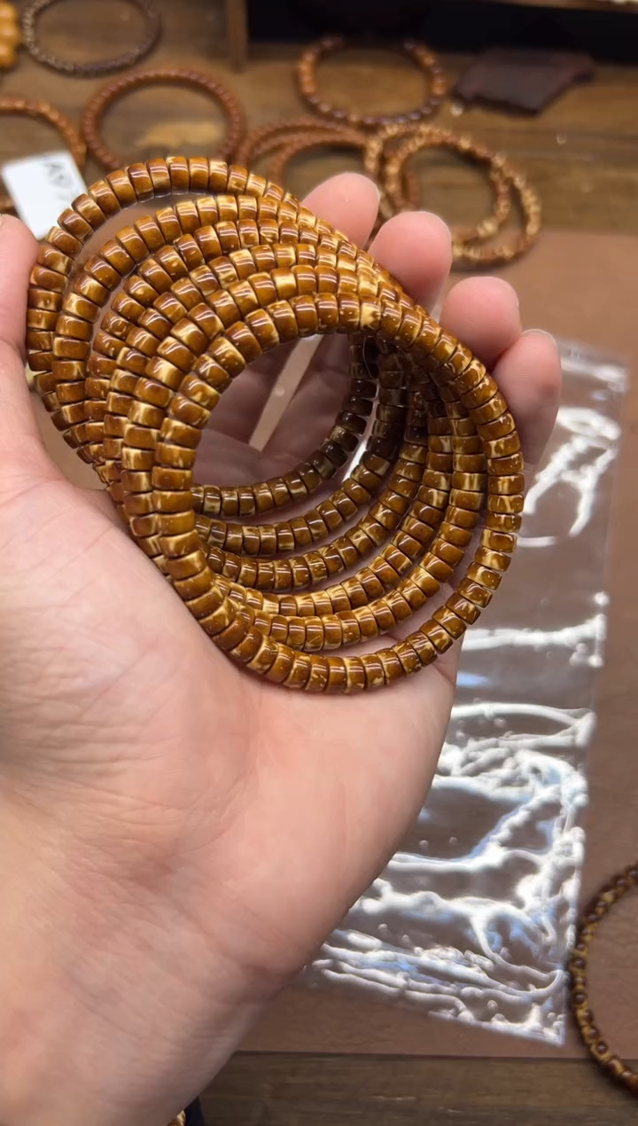 手串紫金鼠A970 4*7花皮火焰纹鼠尖纯肉药片