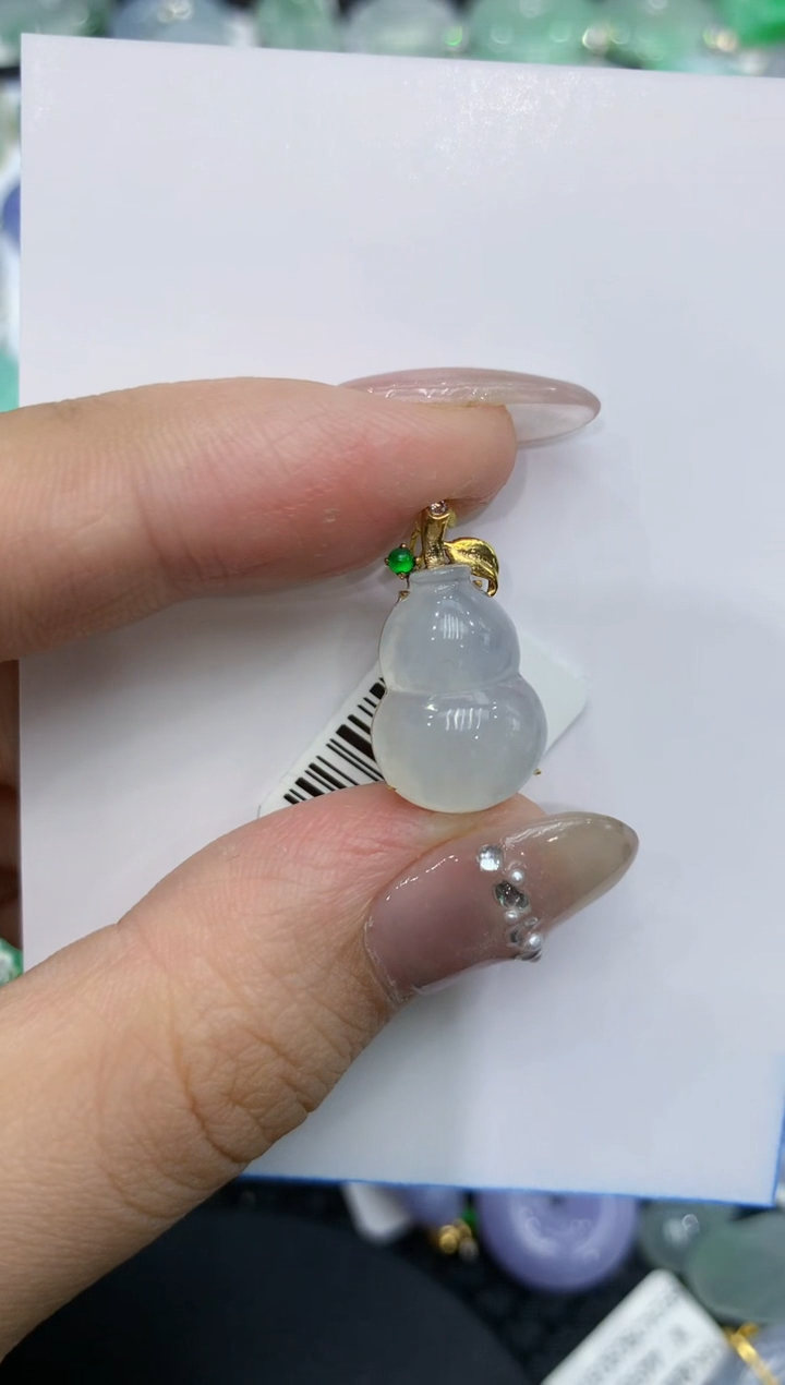 【闪购商品】翡翠颈饰18K金镶嵌222222222