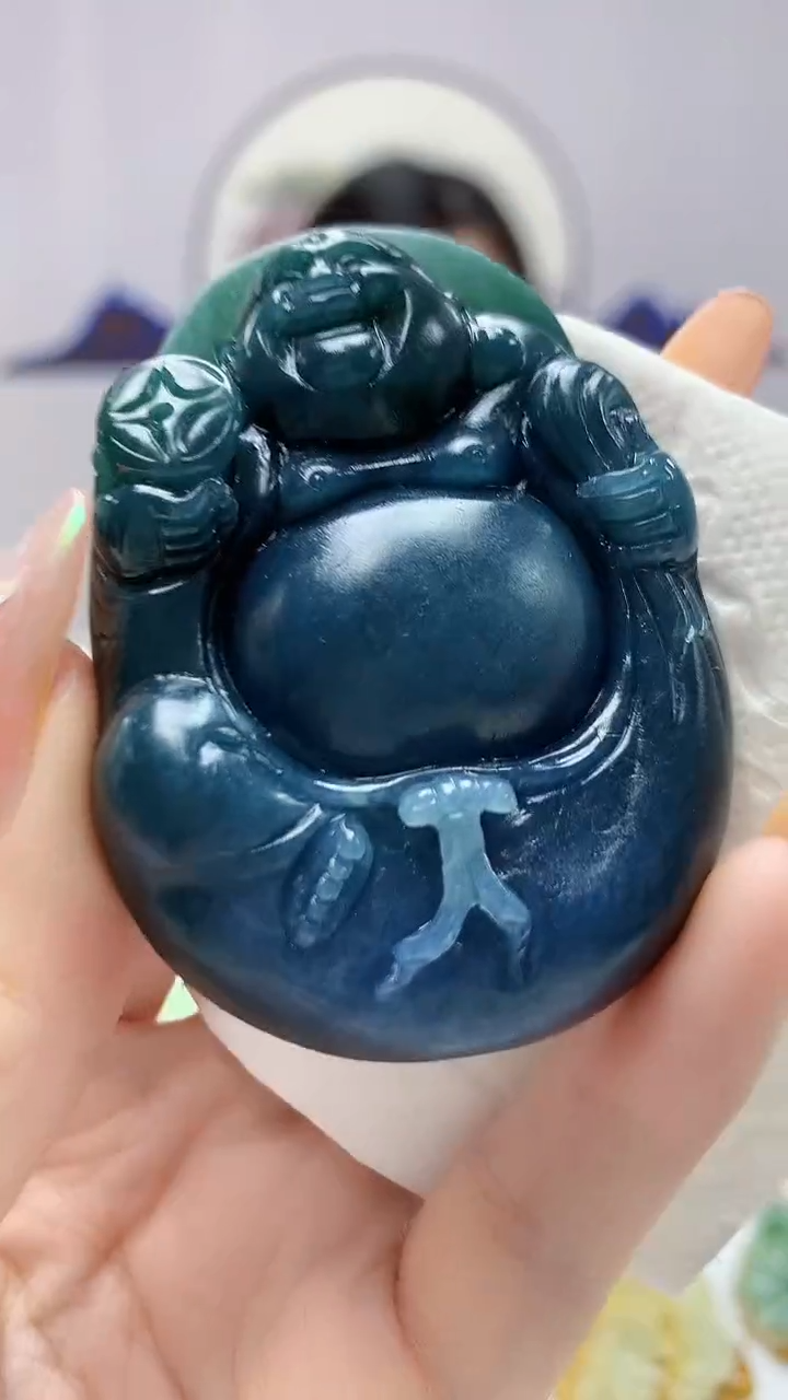 【闪购商品】定制翡翠未镶嵌0405DD-毛货挂件107