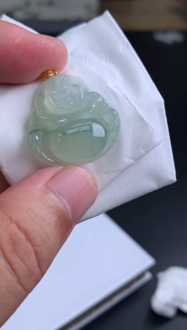 【闪购商品】翡翠颈饰18K金镶嵌翡翠