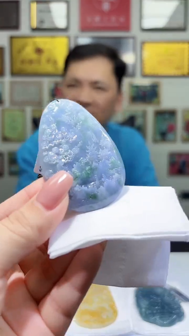 未镶嵌定制翡翠38/1208/C/山水