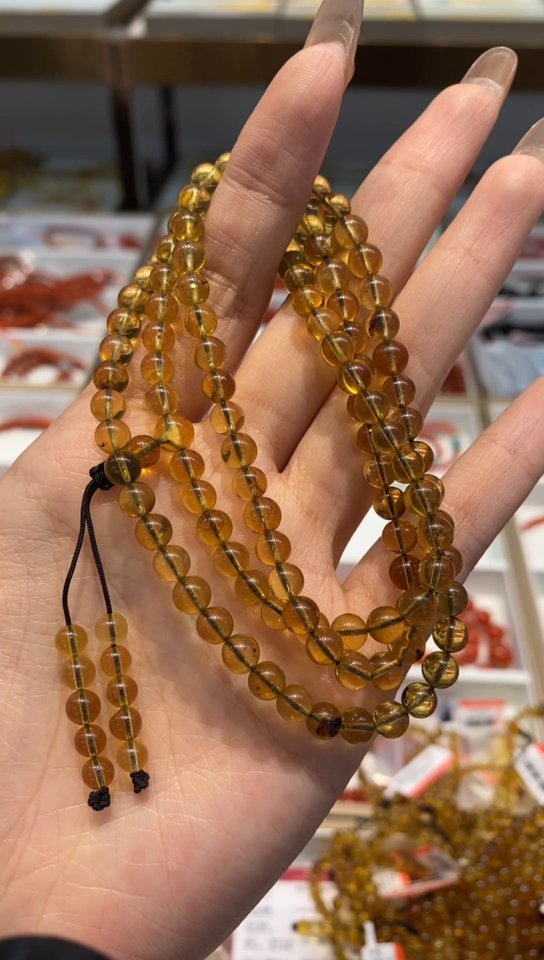 【闪购商品】琥珀项链未镶嵌项链5+