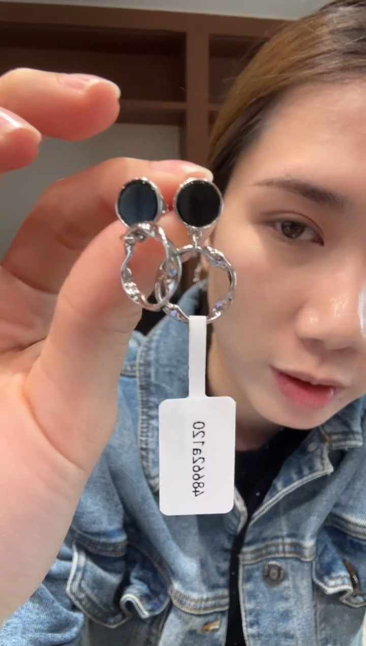 【闪购商品】翡翠耳饰银S925镶嵌银镶